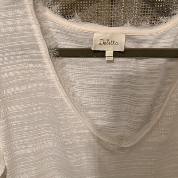 Anthropologie Cream Long Sleeve​ - Picture 3 of 3
